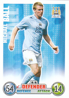 Michael Ball Manchester City 2007/08 Topps Match Attax #162